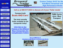 Tablet Screenshot of browardtrailer.net